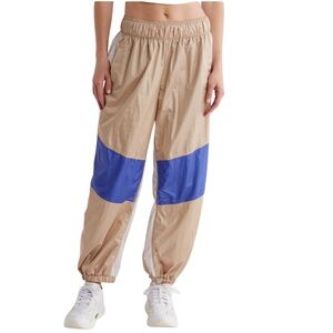 FREE PEOPLE MOVEMENT IN THE STARS COLOR  BLOCK JOGGERS PANTS LARGE